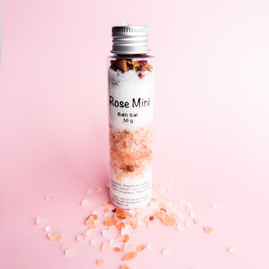 Rose Mini Bath Salts Tube