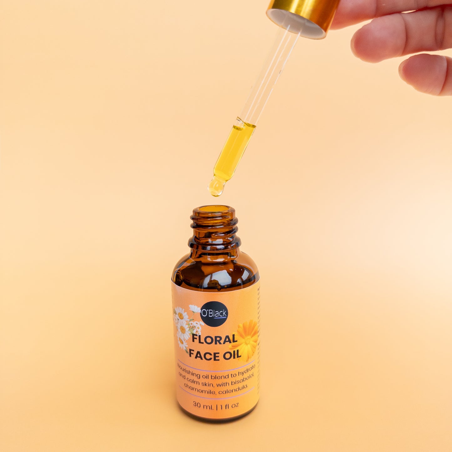 Floral Face Oil Calendula and Chamomile blend for sensitive red skin